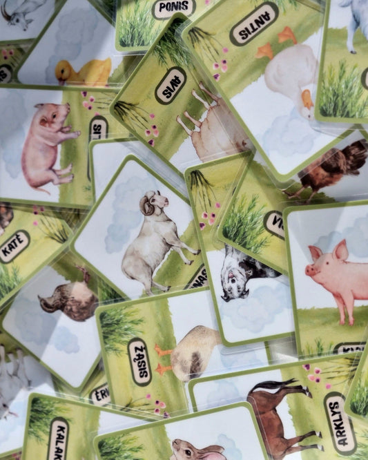 Ūkio gyvūnų kortelės