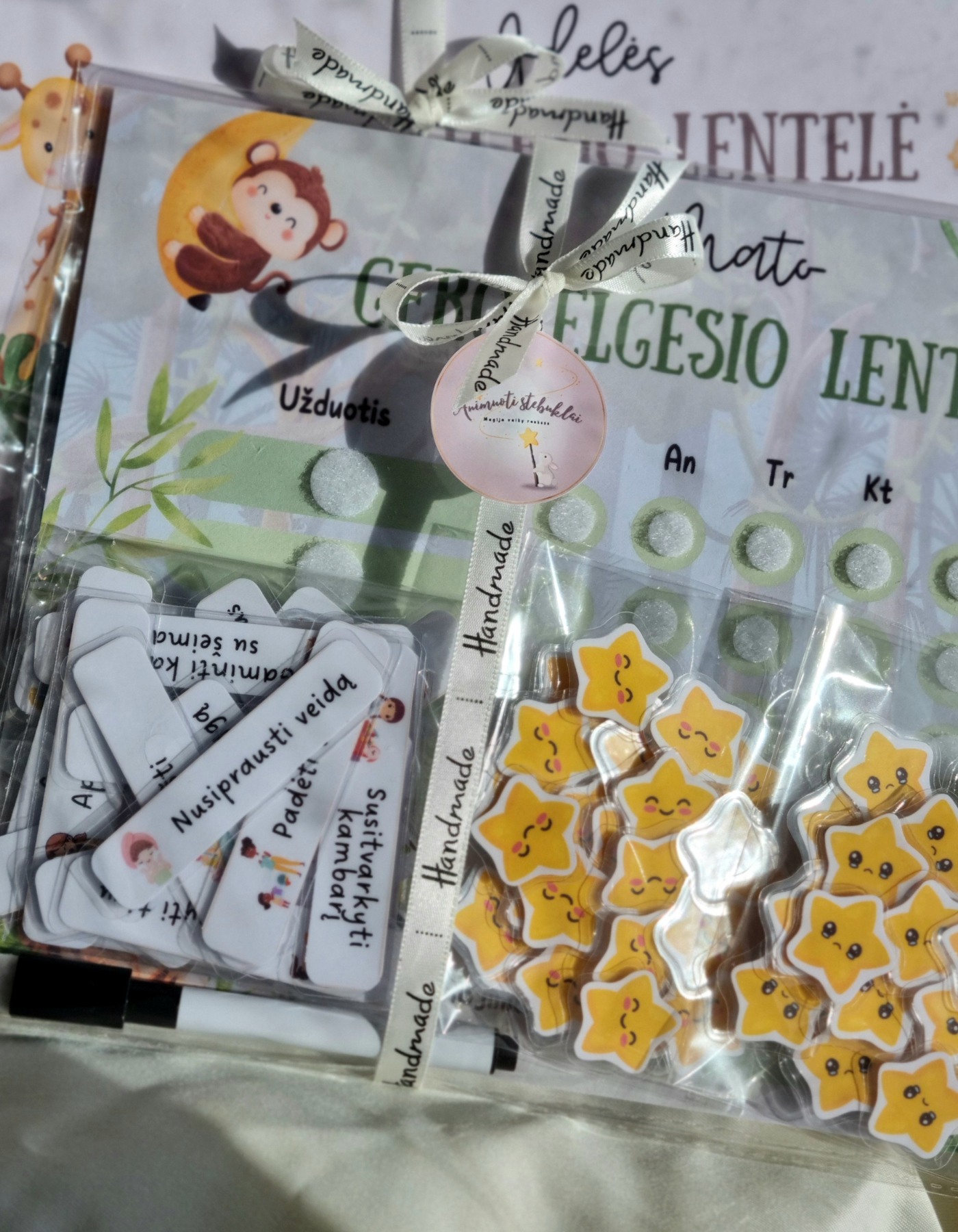 Gero elgesio lentelė su veiklos kortelėmis