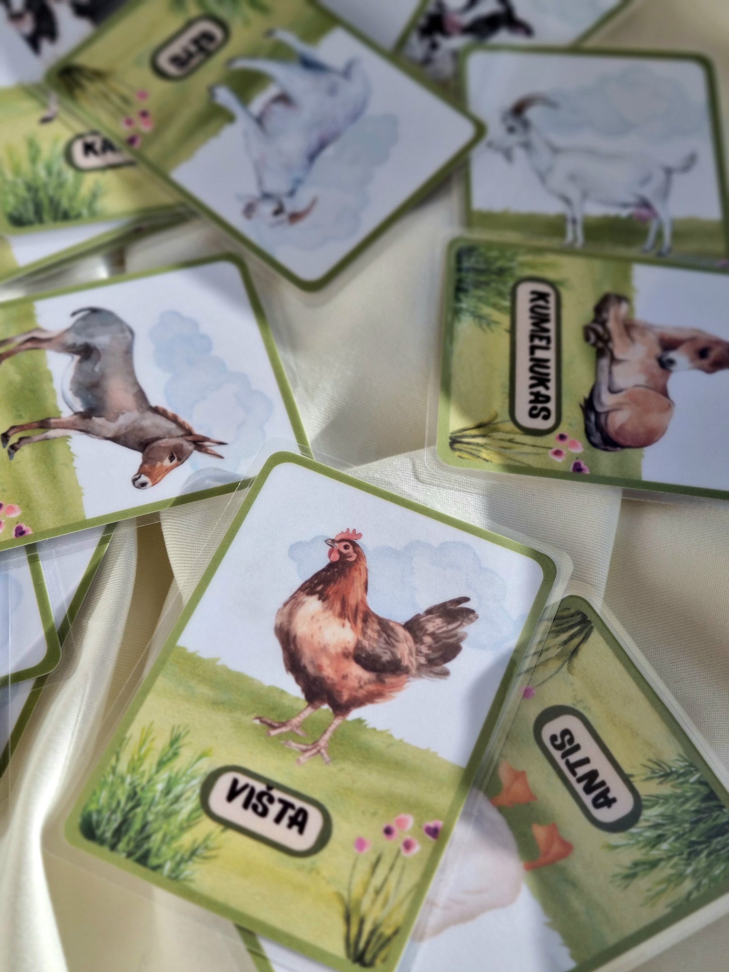 Ūkio gyvūnų kortelės