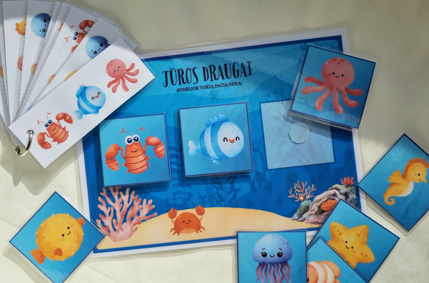 Jūros draugai – sekų dėliojimo žaidimas