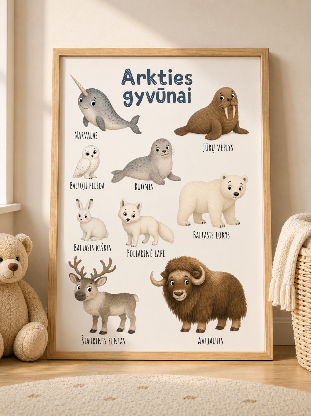 Plakatas "Arkties gyvūnai"