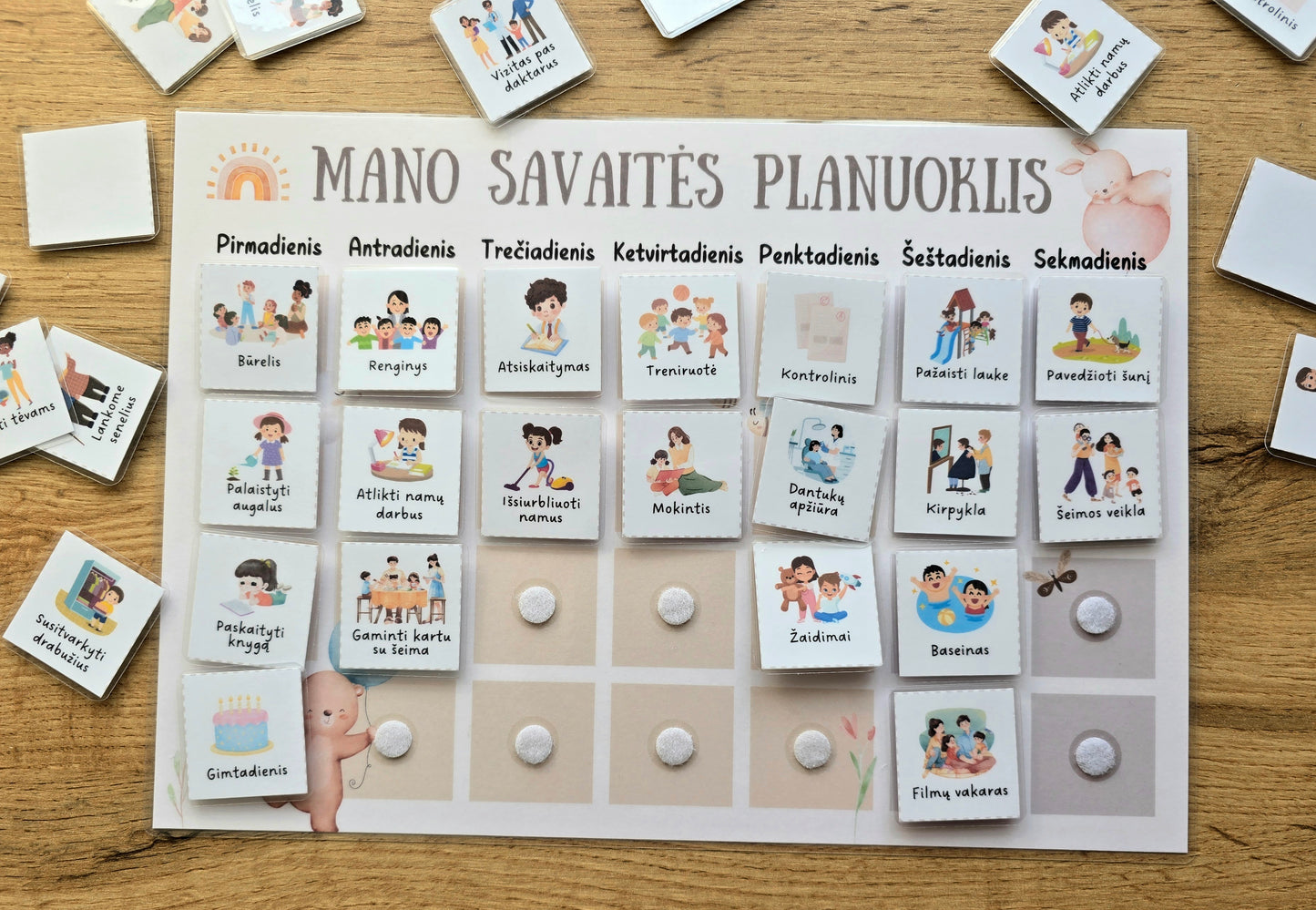 Savaitės planuoklis vaikams