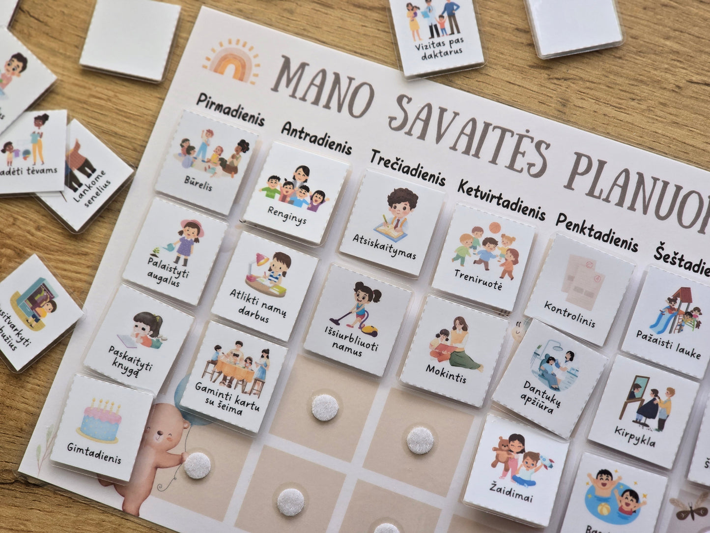 Savaitės planuoklis vaikams