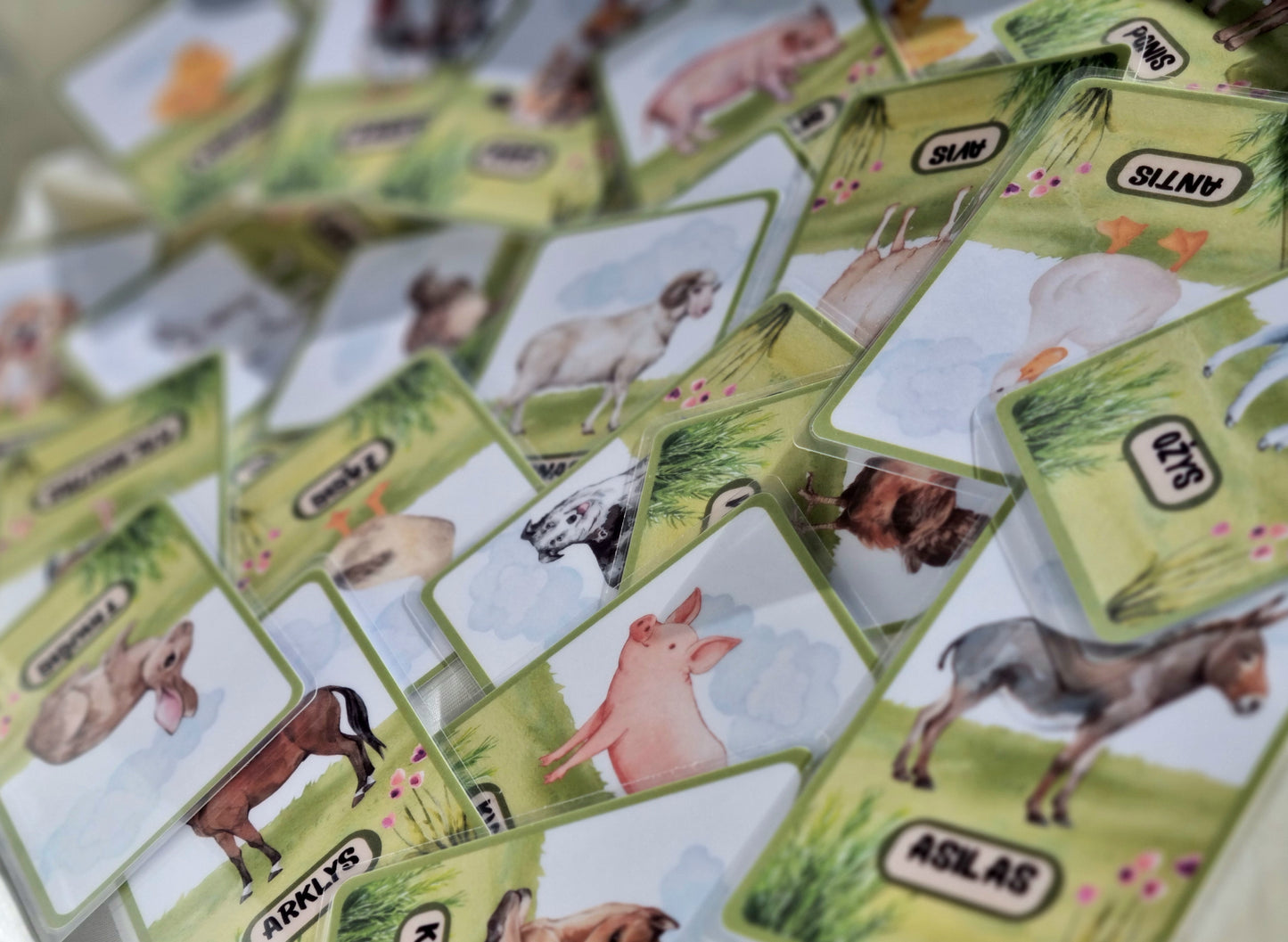 Ūkio gyvūnų kortelės