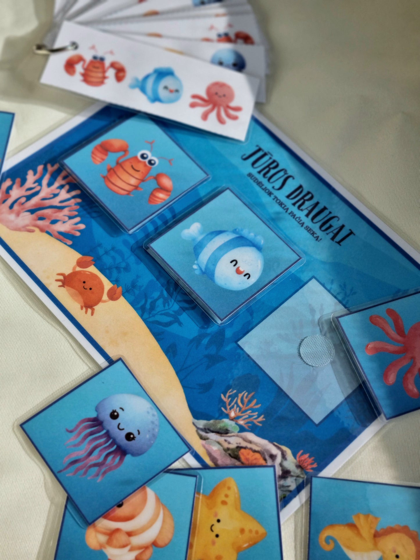 Jūros draugai – sekų dėliojimo žaidimas