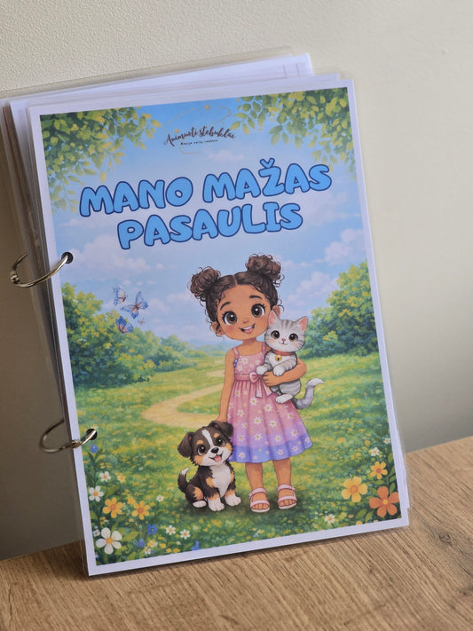 Mano mažas pasaulis – lavinamoji veiklų knygelė vaikams