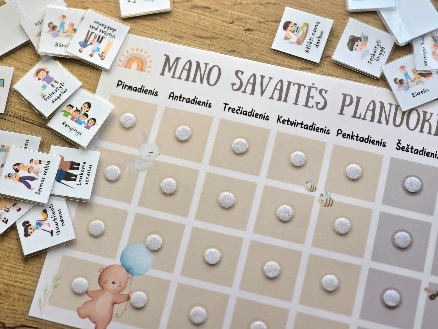 Savaitės planuoklis vaikams