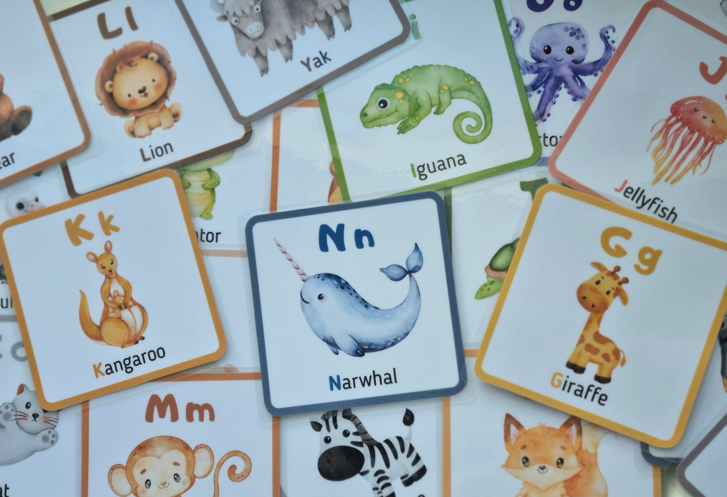 Angliškos abėcėlės kortelės